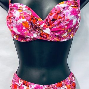 Profile by  Gottex  "Forget me Not" Underwire Bra Bikini Set